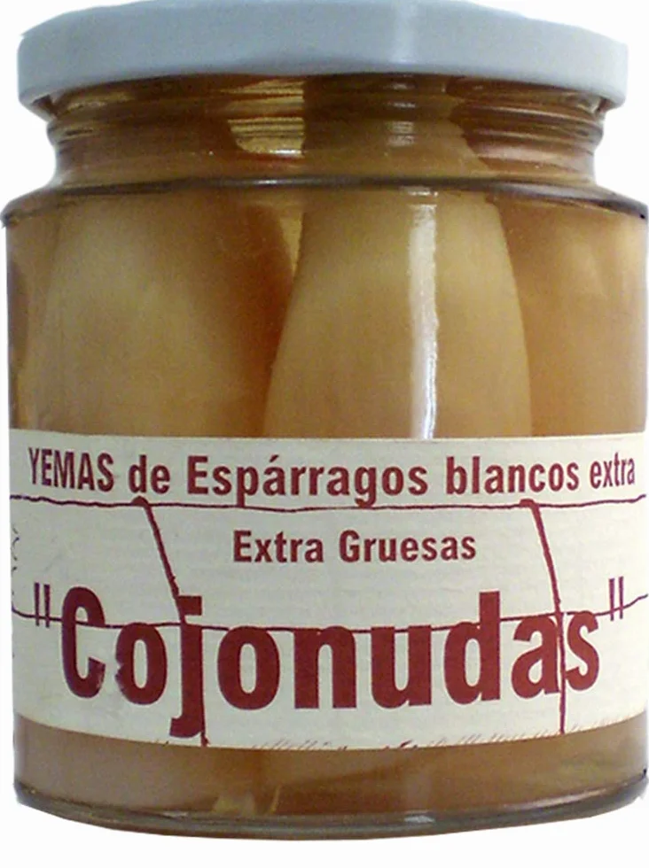 Yemas Cojonudas de Espárragos Blancos Extra Camparola Producto de España P.neto 185g. Navarra (Pack 3 uds)