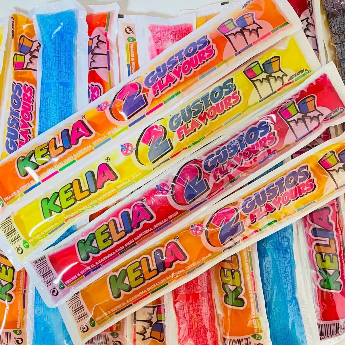 KREMTIK Kelia Flash 2 Sabores para congelar en casa | Caja 60 sabores surtidos de 105ml