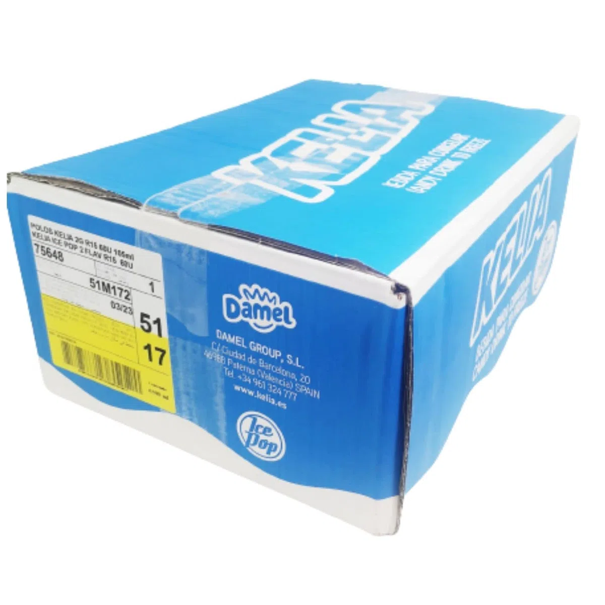 KREMTIK Kelia Flash 2 Sabores para congelar en casa | Caja 60 sabores surtidos de 105ml