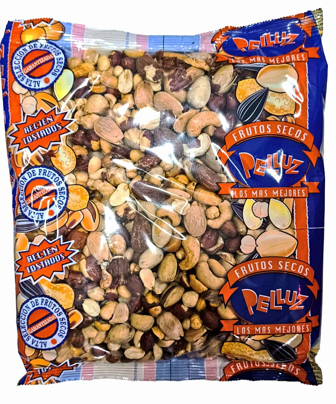 Frutos Secos Tostados sin Sal 1Kg - Mix Tostado sin Sal - Coctel Tostado sin Sal - Cocktail Tostado sin Sal - Revuelto Tostado sin Sal - Pelluz