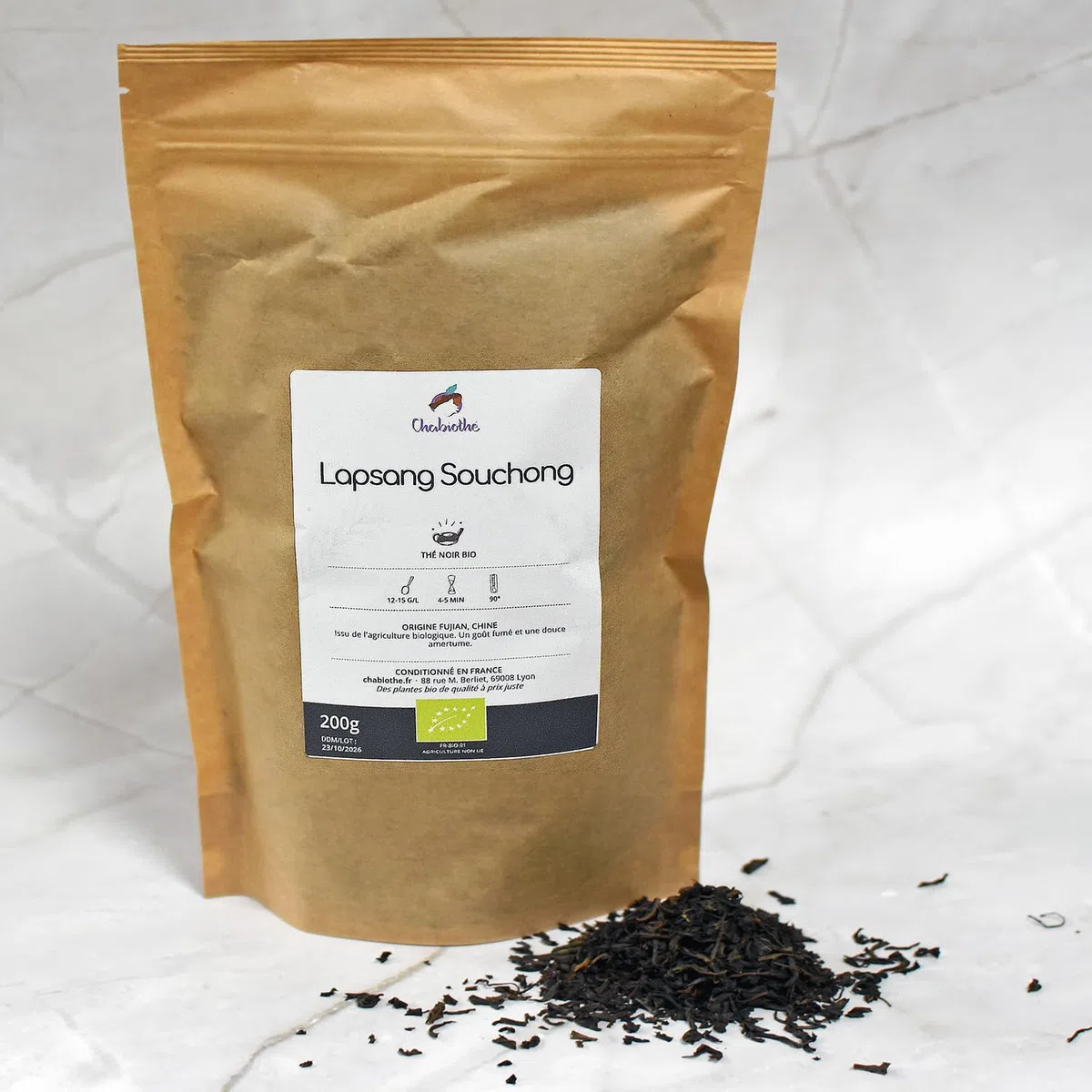Té Négro Lapsang Souchong BIO 200g - ahumado orgánico