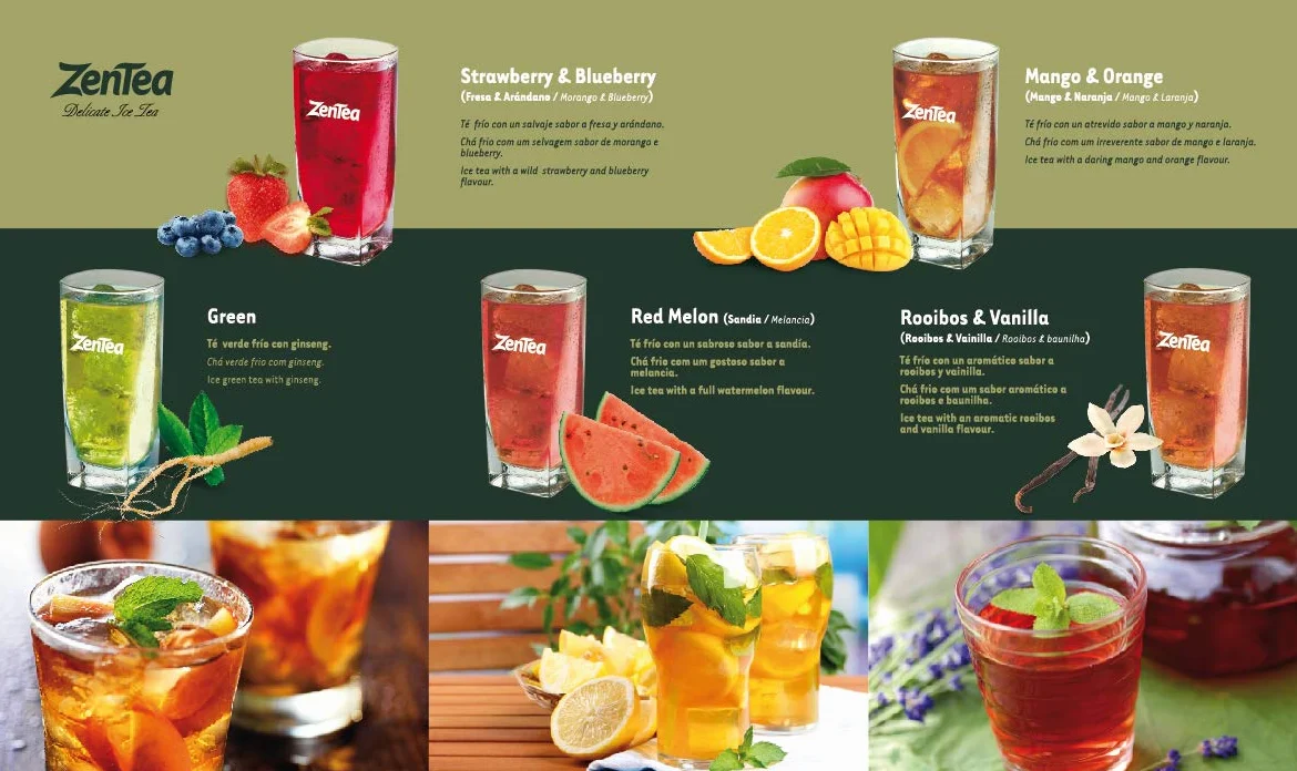 ZenTea Ice Preparado en polvo para Té Helado sabor Sandía 25 sobres