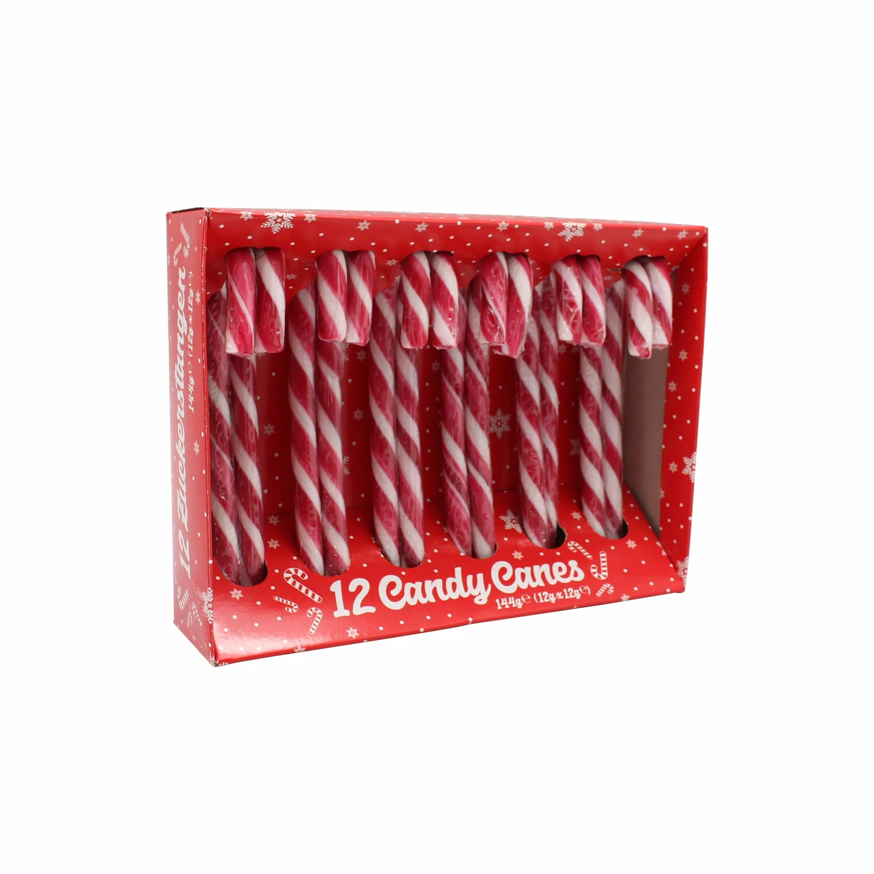 Palitos de caramelo Candy Canes 12 uds. de 12 g en display 144 g