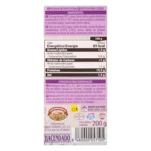 Pechuga 92% pavo Hacendado lonchas Paquete 200 g Pack 2