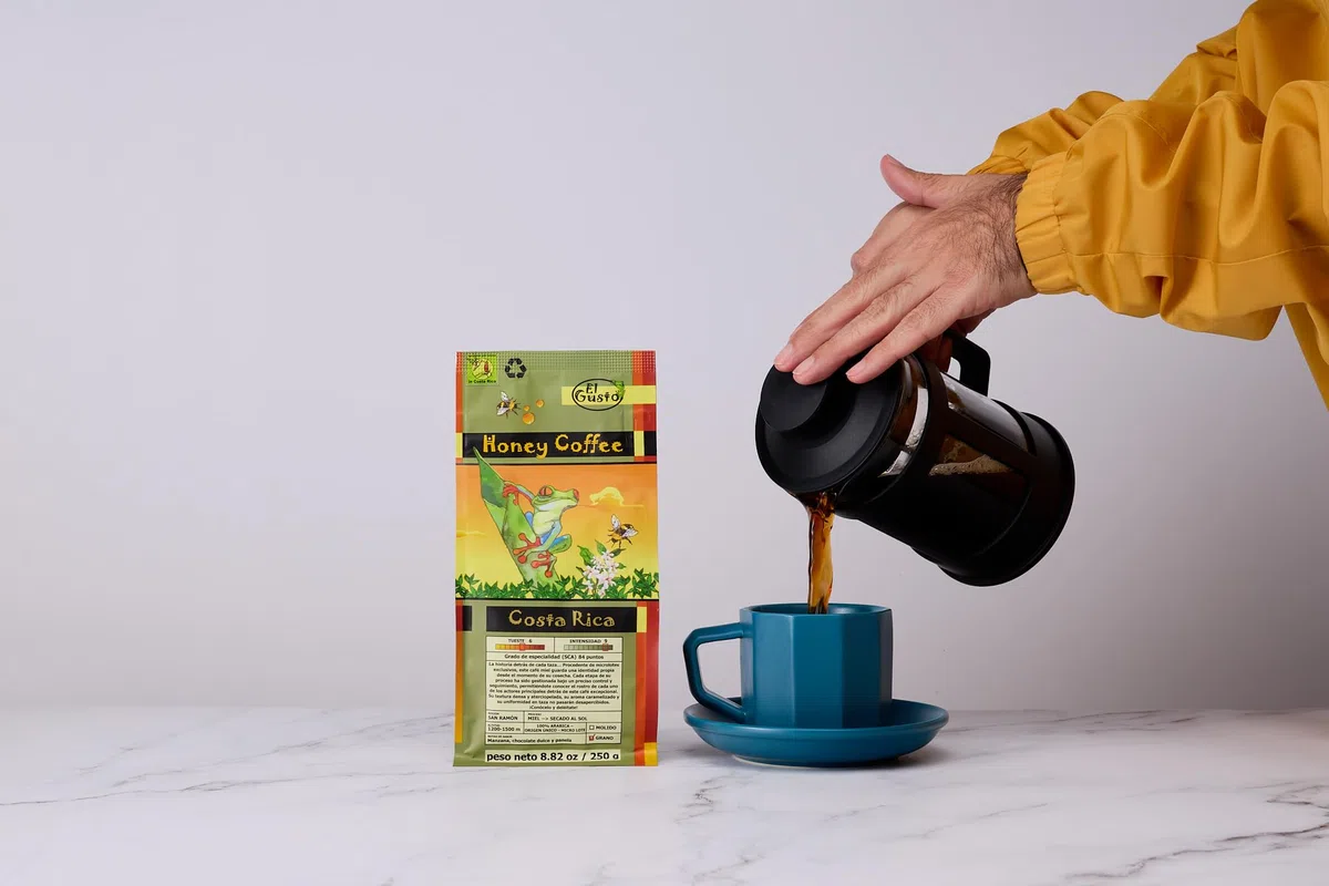 El Gusto Honey Coffee – 250g Café de Especialidad en Grano – Proceso "Honey" Natural – Dulzor Excepcional y Notas de Miel – Costa Rica