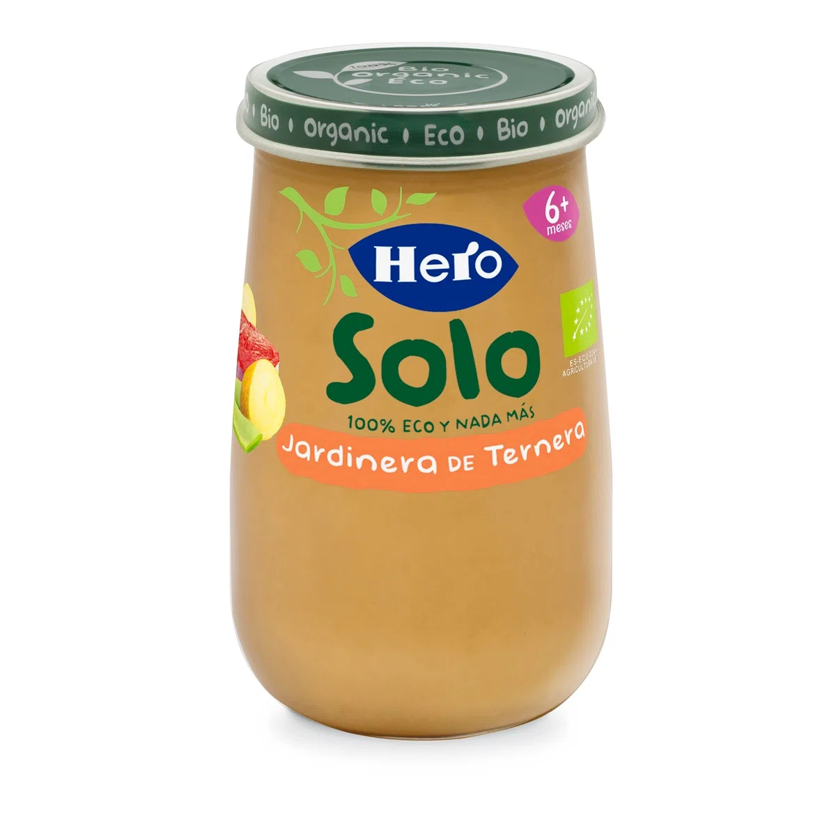 HERO Baby Solo jardinera de ternera 100% ecológica tarrito 190 gr