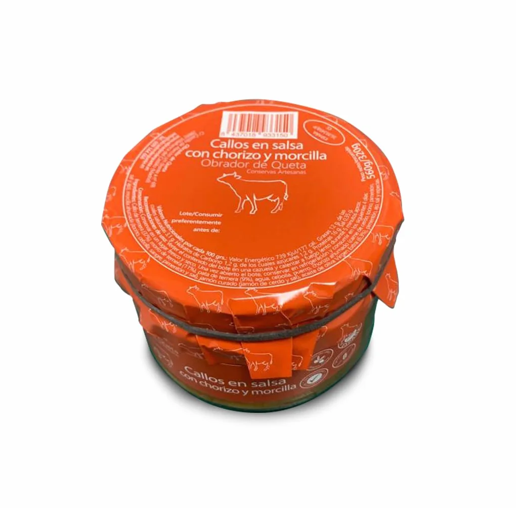 Callos en Salsa con Chorizo y Morcilla 560g – Callos a la Madrileña Caseros Receta Tradicional Conserva Gourmet Española