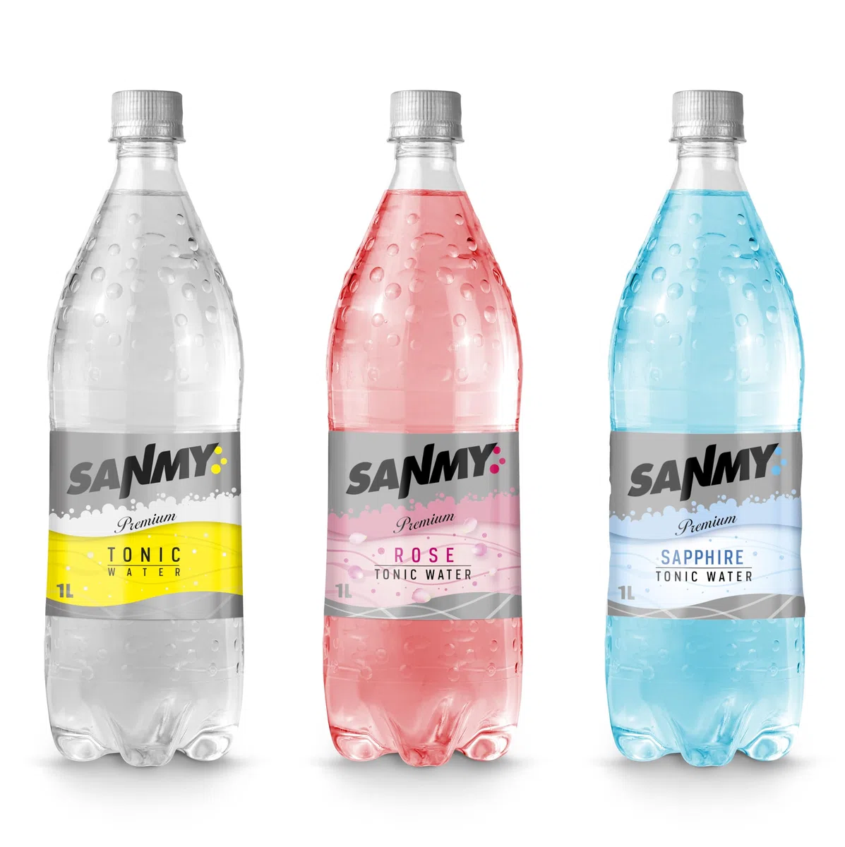Sanmy Tónica Refrescante y Deliciosa para tus Cócteles - Pack de 6 botellas de 1L - Sabor Rose