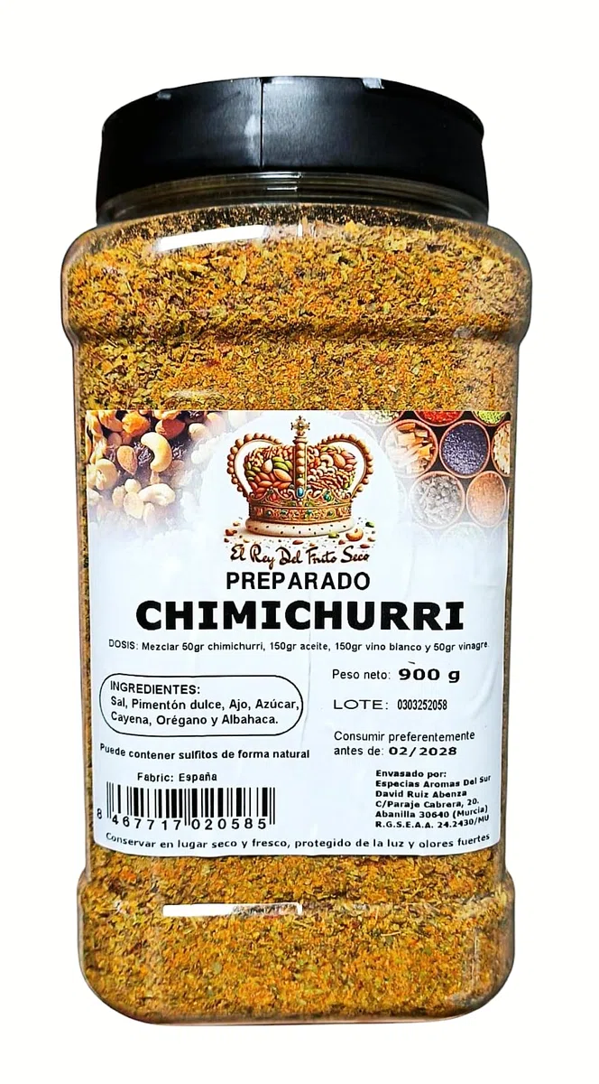 Chimichurri 900 gr especia - Preparado Chimichurri argentino