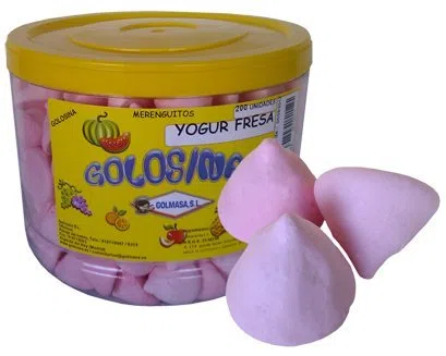 Merengue Yogur Fresa - 150 unid - Golmasa