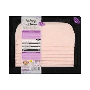 Pechuga 92% pavo Hacendado lonchas Paquete 200 g Pack 2
