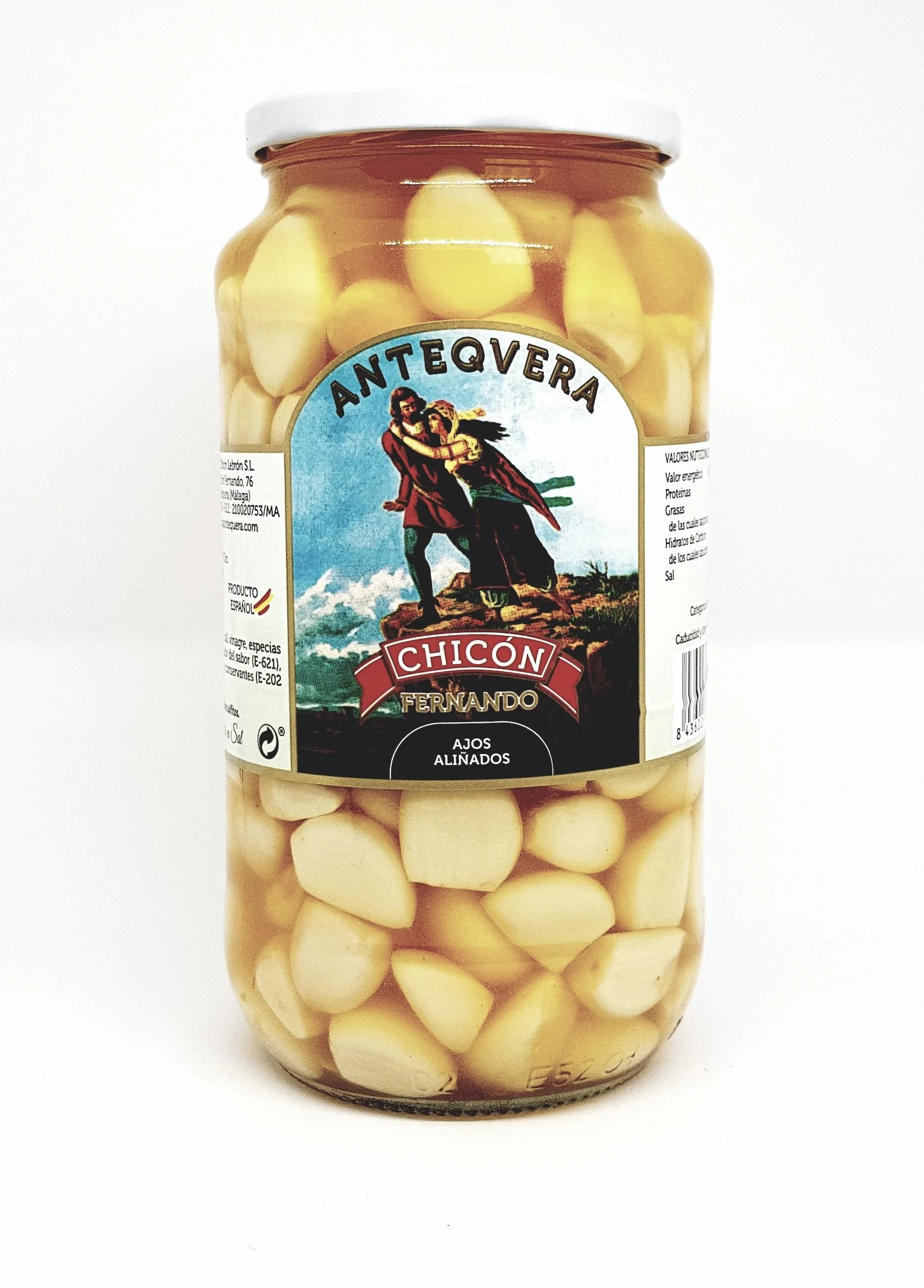 2 X 500 gr AJO PELADO y ALIÑADO - CHICON