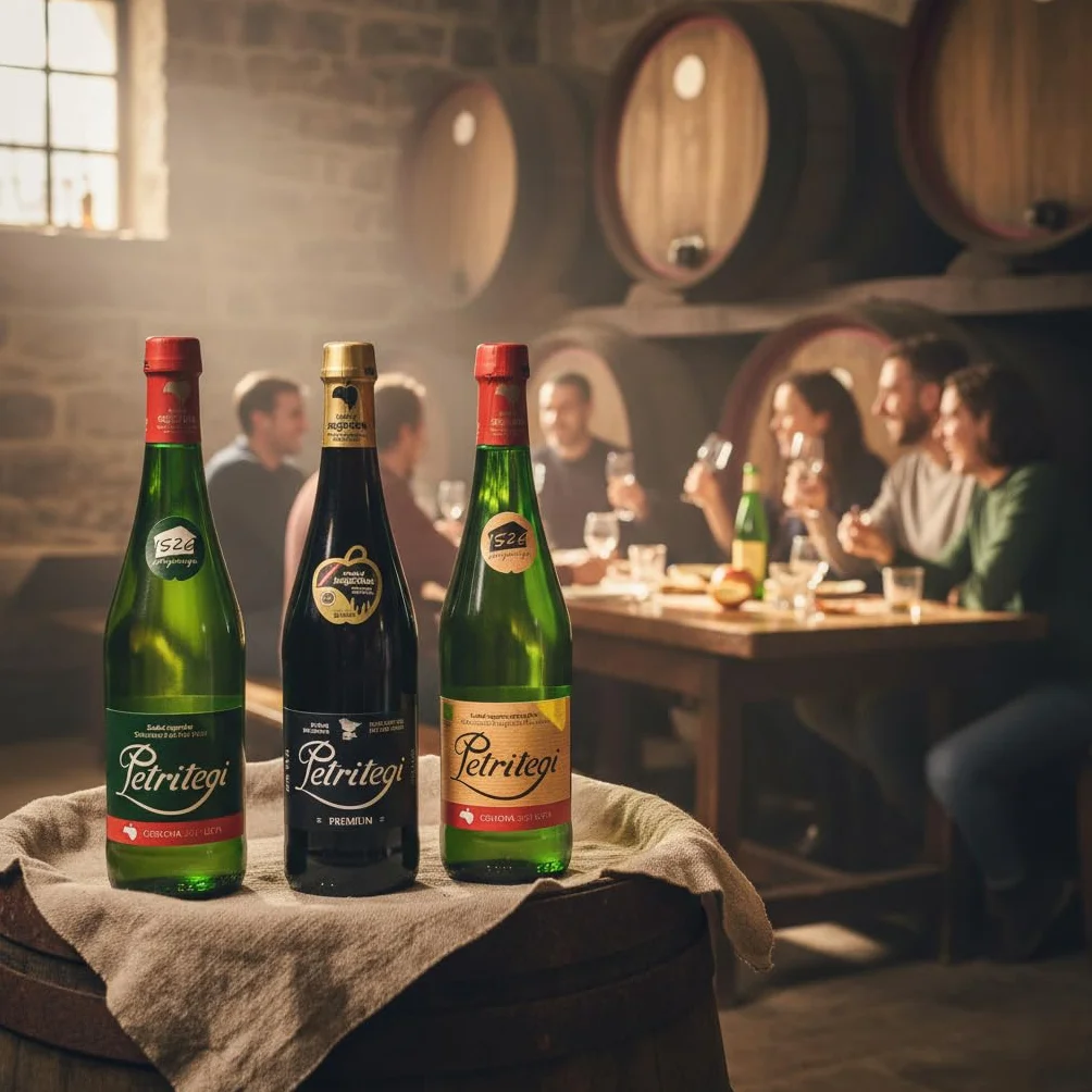 Pack Degustación Sidras Petritegi Euskal Sagardoa Tradicional Ecológica Premium 100% Manzanas del País Vasco (Pack 3)