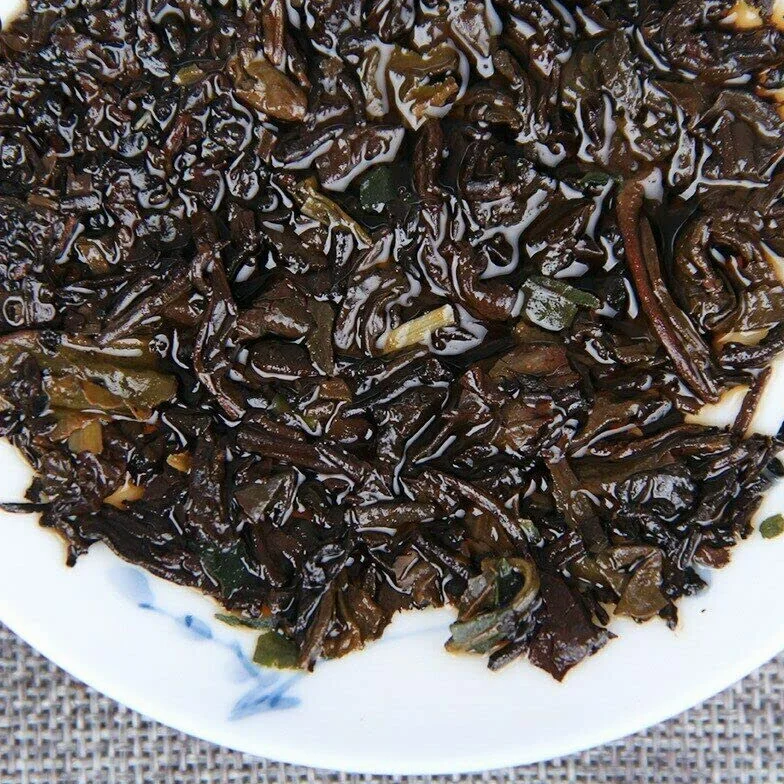 Arroz Glutinoso Aroma Shu Té Puerh Mini Tuocha Té Puer Maduro 500g Bolsa Blanca
