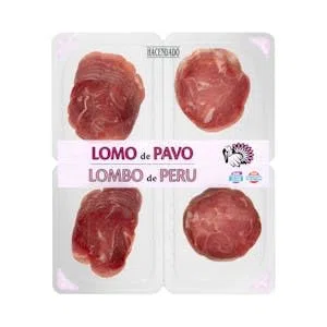 Lomo de pavo Hacendado lonchas 4 paquetes x 25 g Pack 2