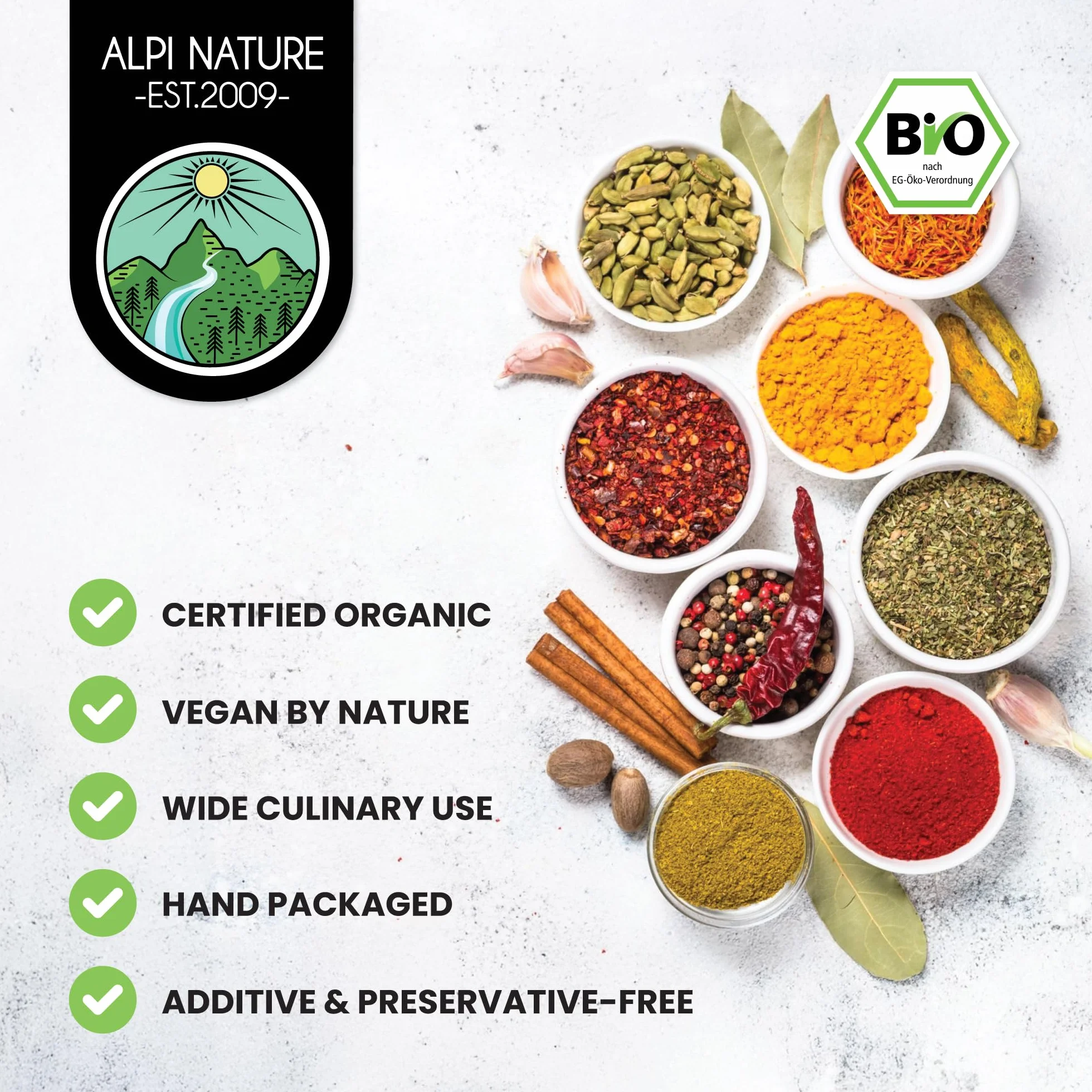 Alpi Nature Semillas de Mostaza Orgánica Amarillas y Blancas 1kg, Semillas de Mostaza Amarilla