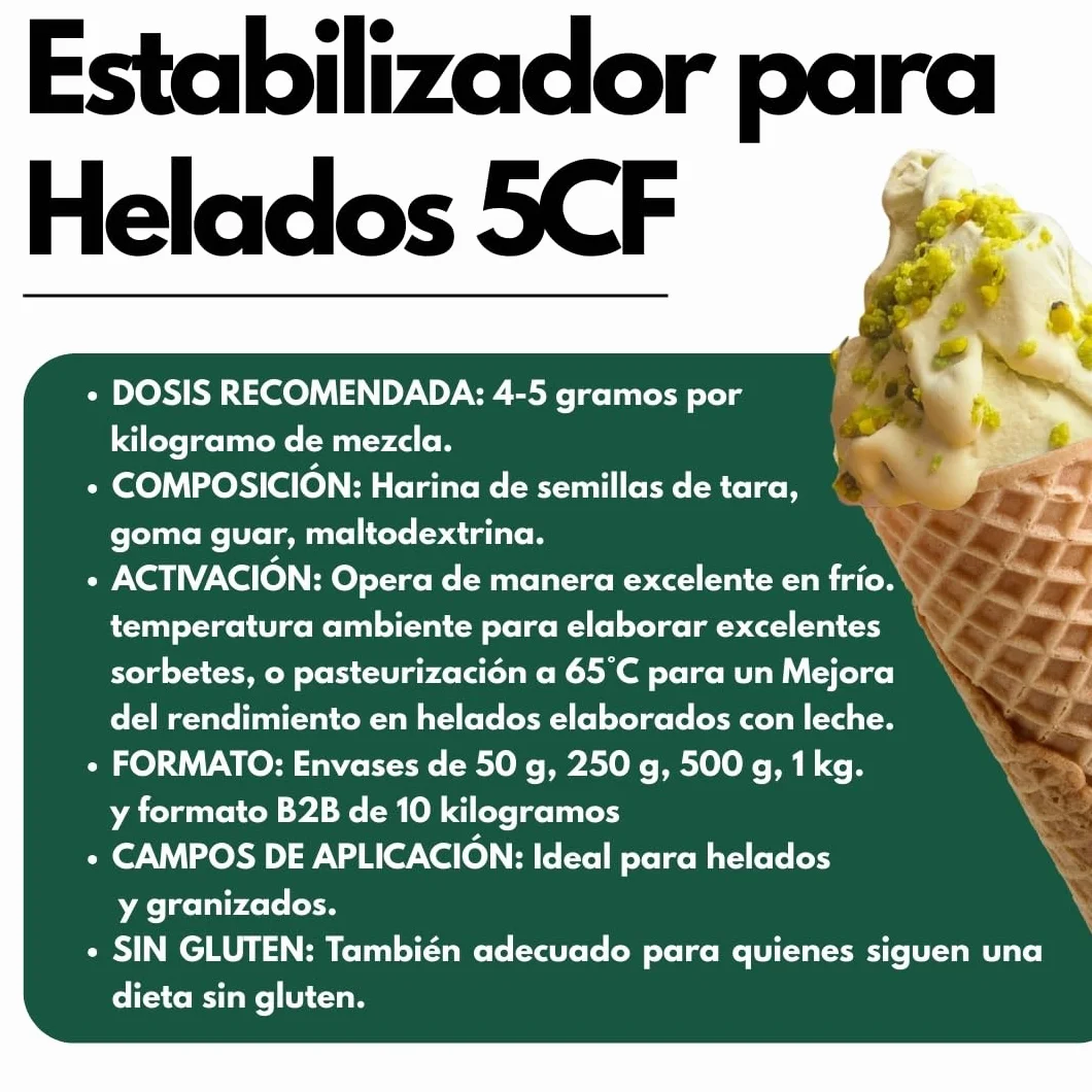 Saporepuro NEUTRO ESTABILIZANTE 250 gr - para helados y sorbetes con harina de tara y guar