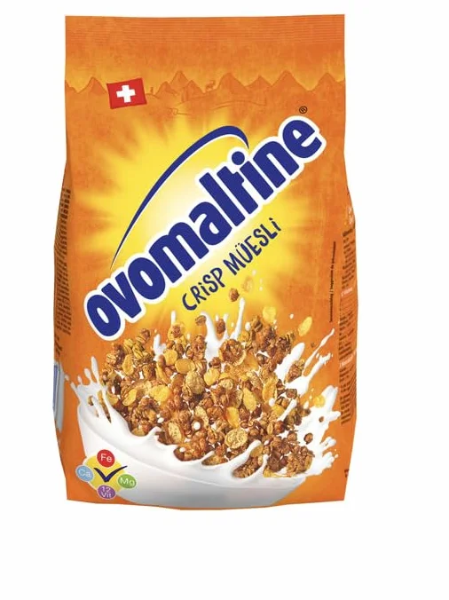 Ovomaltine Muesli Suiza crujiente para su pequeño dej'